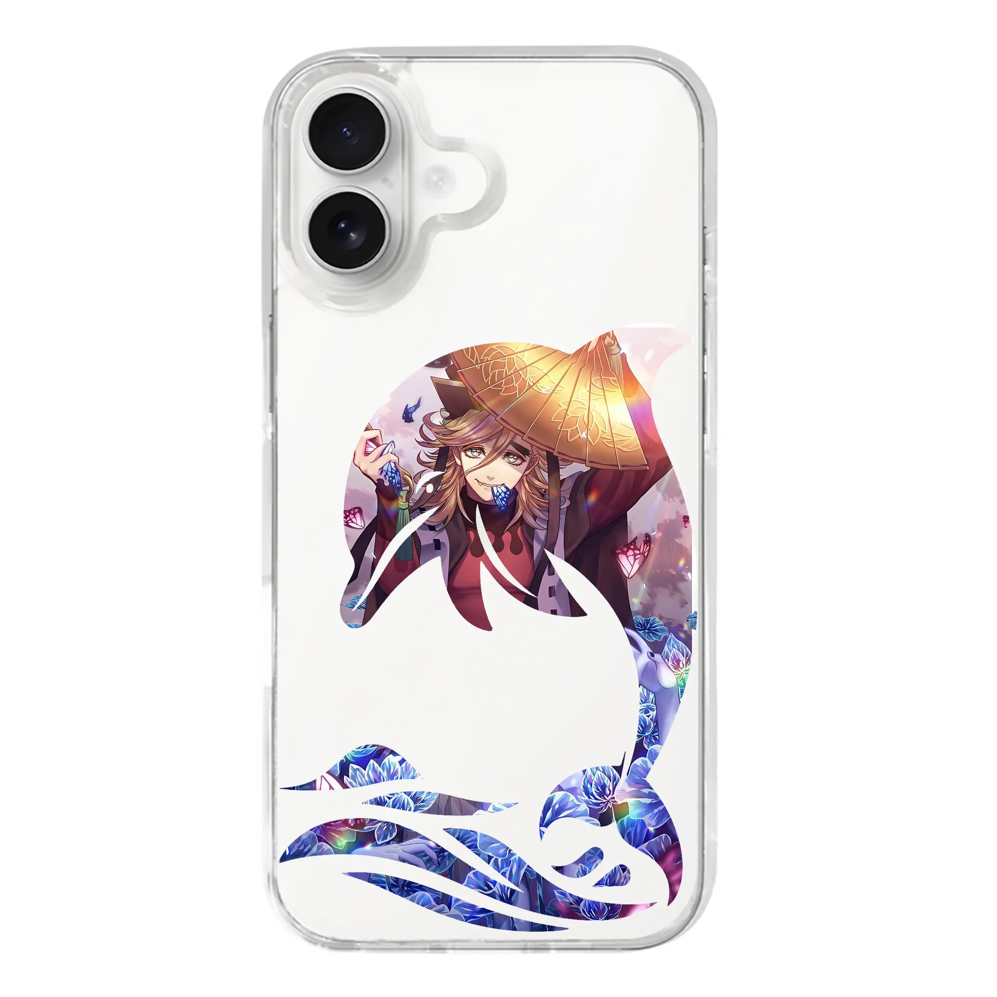 鬼滅の刃 グッズ,童磨 - iPhone 17シリーズ 透明スマホケース – 薄型・耐衝撃・精密フィット保護カバー